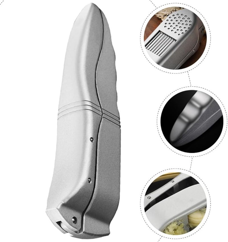 Aluminum Alloy Manual Garlic Press Kitchen Tool for Cooking and Seasoning - Image 4